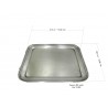 Rectangular pewter tray "medium" BSP 31.5 x 25.5 cm / 12.4 x 10.04 inches