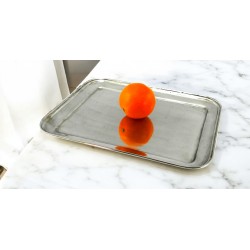 Rectangular pewter tray "medium" BSP 31.5 x 25.5 cm / 12.4 x 10.04 inches