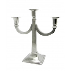 3 fires linear pewter candlestick