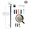 Walking stick, lion knob. Customizable. Stick for women and men. Made in Italy