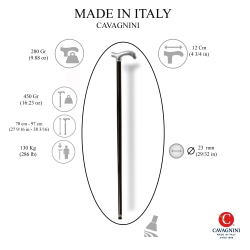 Bastoni da passeggio eleganti per uomo e per donna Pomolo Derby ergonomico, Black Friday. Personalizzabile