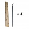Black friday walking stick, evil eagle knob. Elegant and robust Christmas gift for men and women
