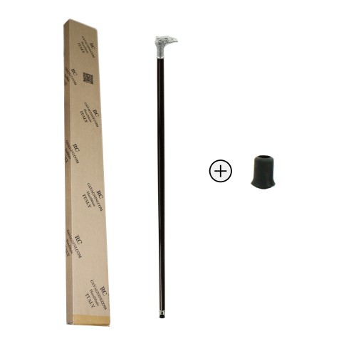 Walking sticks for ladies, in pewter and wood. Eagle knob with crest, Cavagnini Online discounts