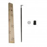 Walking sticks for ladies, in pewter and wood. Eagle knob with crest, Cavagnini Online discounts