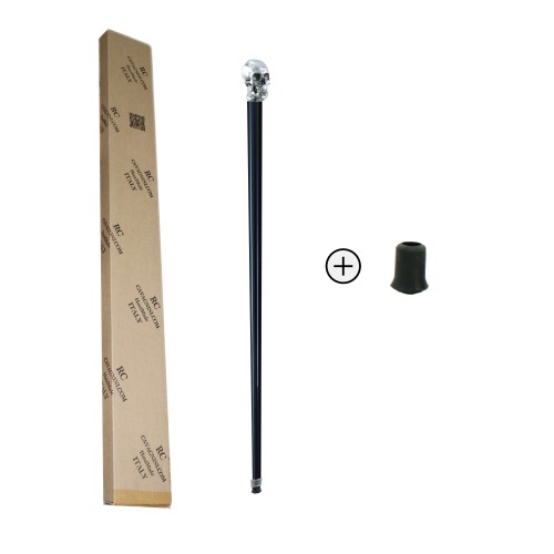 Large skull walking stick. Elegant and comfortable walking sticks Cavagnini For men and women