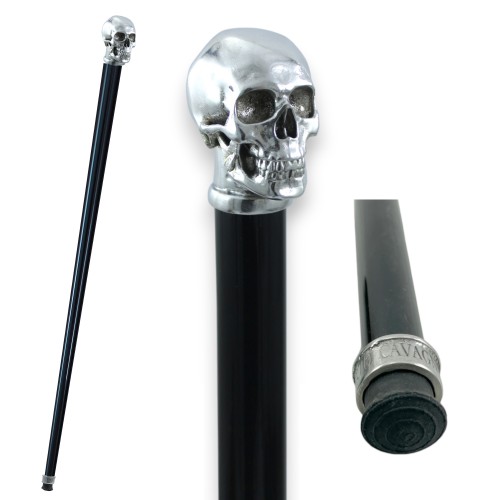 Large skull walking stick. Elegant and comfortable walking sticks Cavagnini For men and women