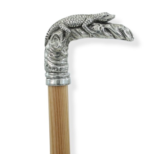 Bastone da passeggio lucertola, elegante e solido. Bastone per uomo e per donna Made in Italy Cavagnini