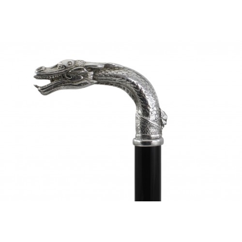 Walking stick elegant gift, customizable dragon knob, Cavagnini