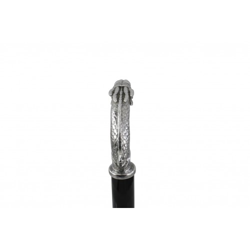 Walking stick elegant gift, customizable dragon knob, Cavagnini