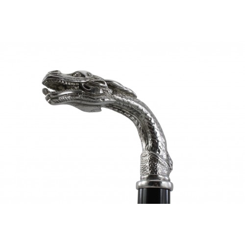 Walking stick elegant gift, customizable dragon knob, Cavagnini