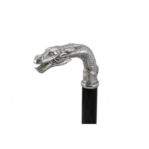 Walking stick elegant gift, customizable dragon knob, Cavagnini