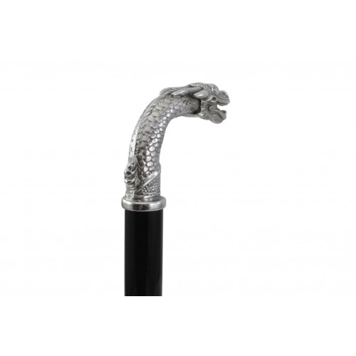 Walking stick elegant gift, customizable dragon knob, Cavagnini
