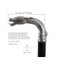 Bastón elegante regalo, pomo dragón personalizable, Cavagnini
